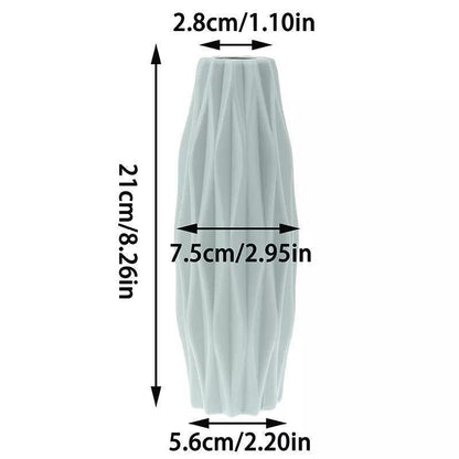 Floroux Geometric Flower Vase | Narrow Vase | Modern Design | Home & Office Decoration