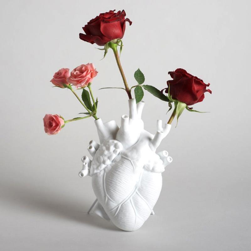 Floroux Anatomy Heart Vase in Ceramic | Elegant Decoration | Creative Gift Idea