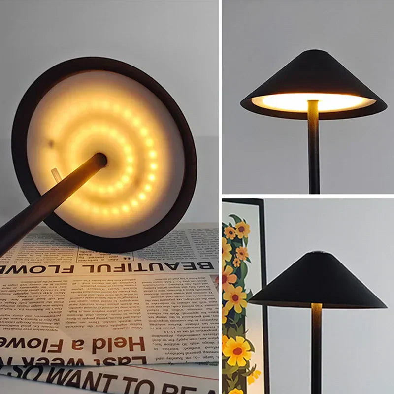 Élégante lampe de bureau sans fil GoLumina avec éclairage réglable