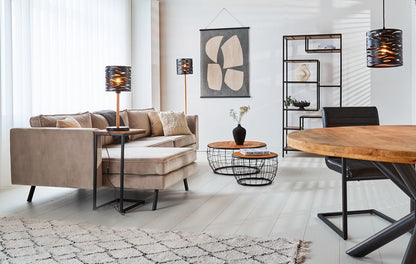 Noiréa – Lampe de table design noir contemporain