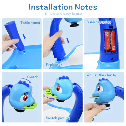 DinoSketch Board - Tableau créatif avec set de 12 pièces