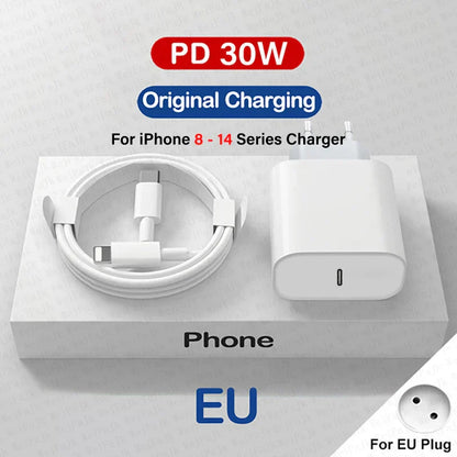 Chargeur sans fil magnétique Qi rapide 30W pour iPhone - Chargeur de téléphone Power Delivery PD