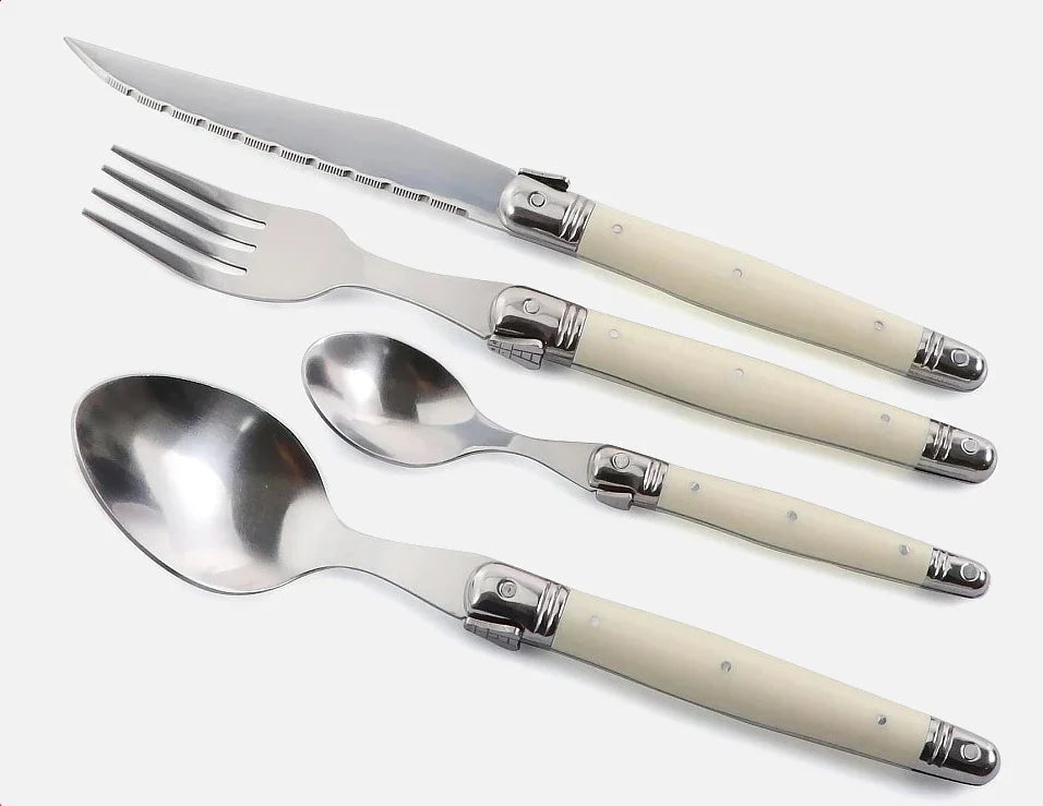 Set de couverts Laguiole couleur ivoire