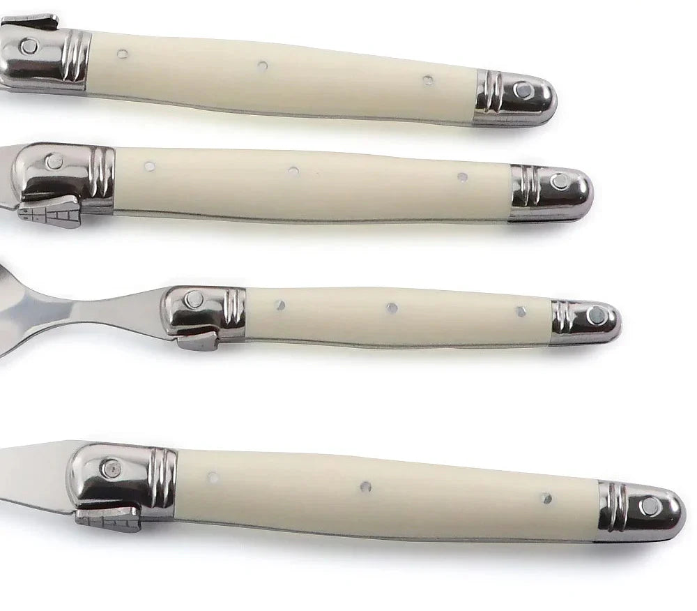 Coffret de couverts Laguiole couleur ivoire