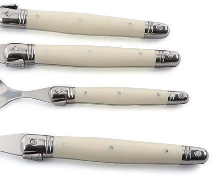 Coffret de couverts Laguiole couleur ivoire