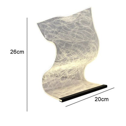 Floroux Acrylique - Lampe de table LED en acrylique