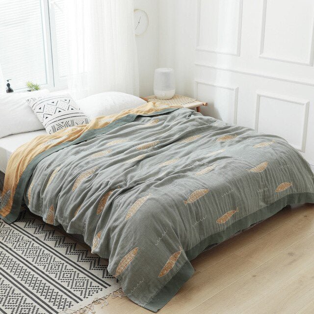 Douce couverture japonaise à jeté