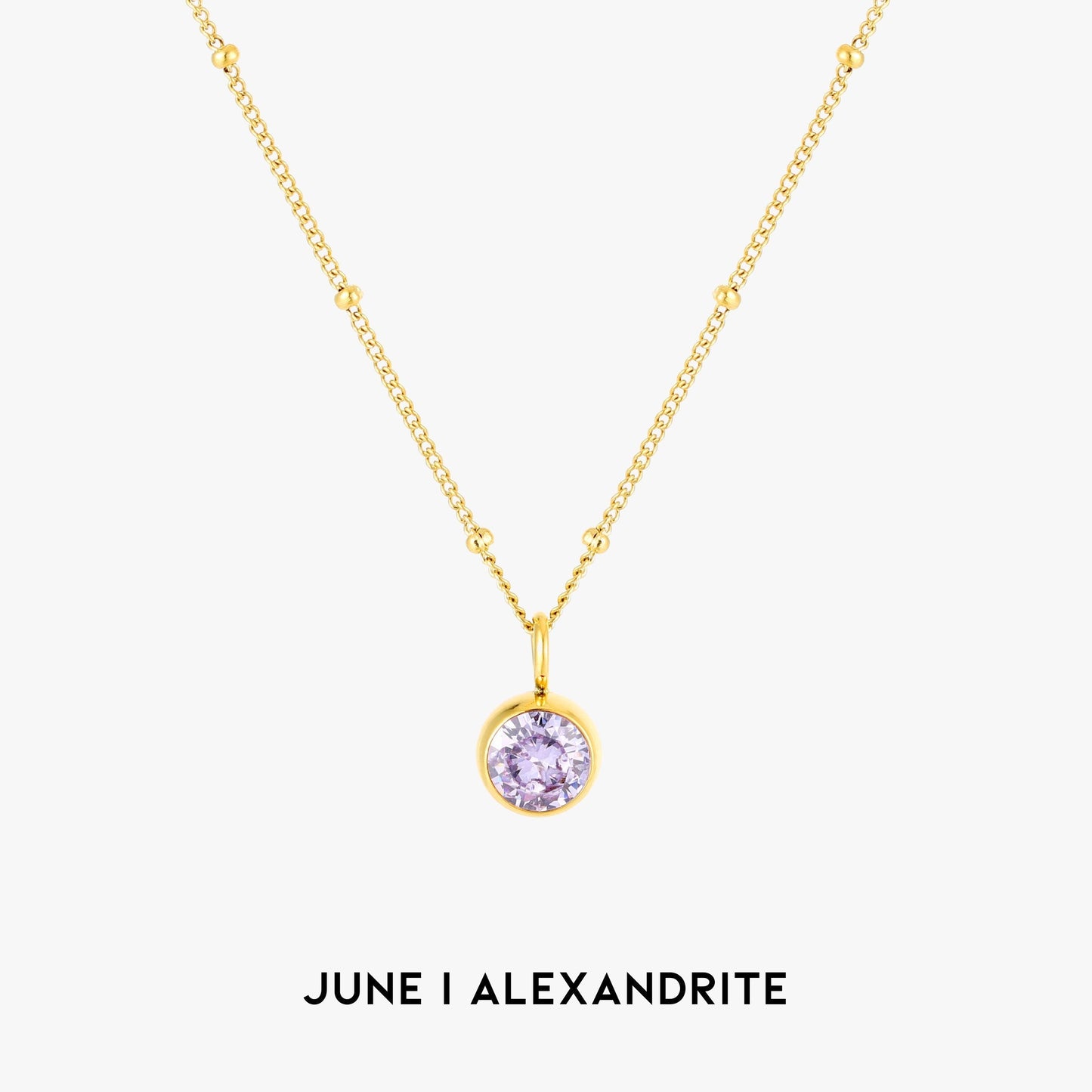 Aurora Pierre de Naissance Collier - Une Envoûtante Connexion