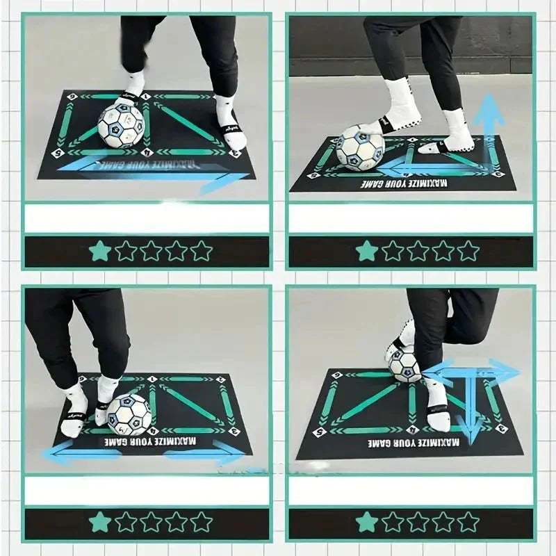 Tapis d'entraînement de compétences de football junior - Améliorez vos compétences en football à la maison