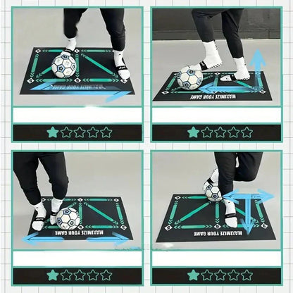 Tapis d'entraînement de compétences de football junior - Améliorez vos compétences en football à la maison