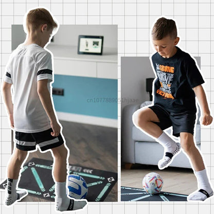Tapis d'entraînement de compétences de football junior - Améliorez vos compétences en football à la maison