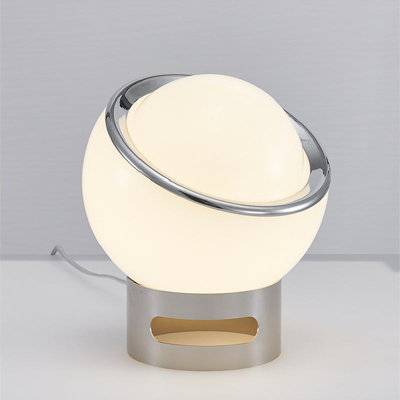 Floroux – Élégante lampe de table de style Bauhaus avec verre opale