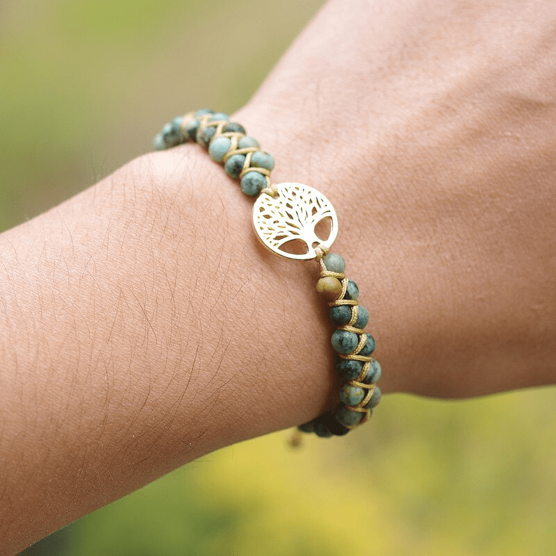 Auralyn - Bracelet Arbre de Vie Spirituel avec Jaspe