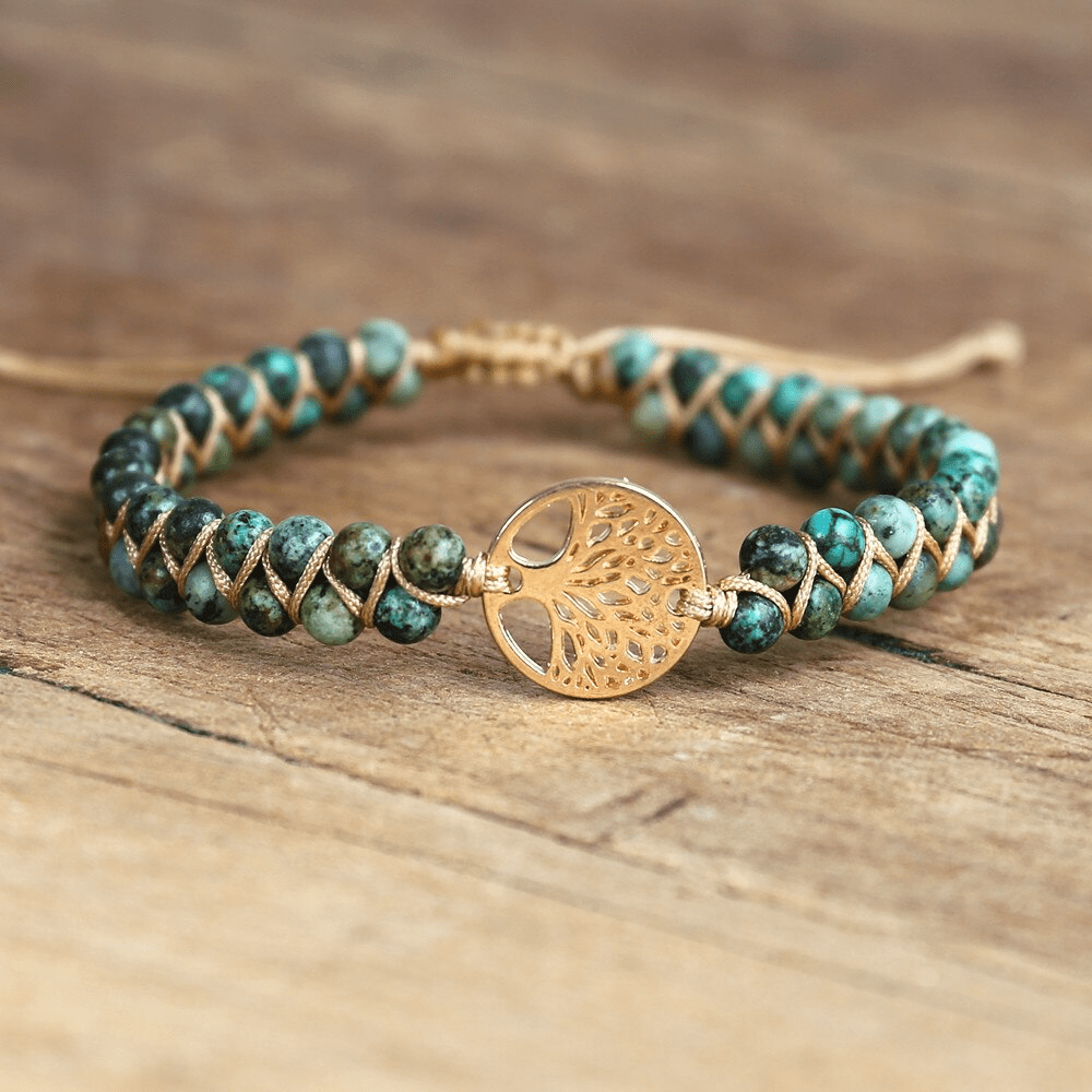 Auralyn - Bracelet Arbre de Vie Spirituel avec Jaspe