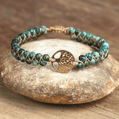 Auralyn - Bracelet Arbre de Vie Spirituel avec Jaspe