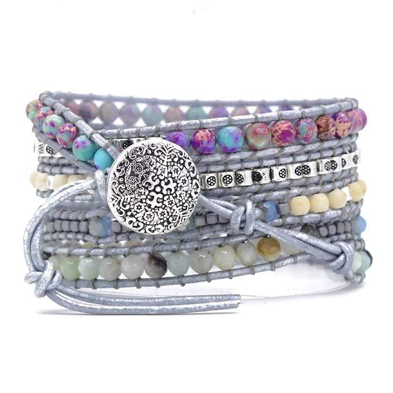 AmaraWrap - Luxe Turquoise Bracelet pour Équilibre