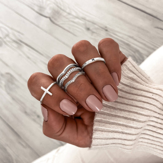 Chic Amélie Bague à Détails Croisés