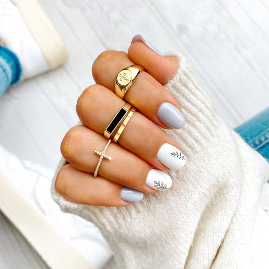 Bague croisée en zirconium élégante - Croyez avec style