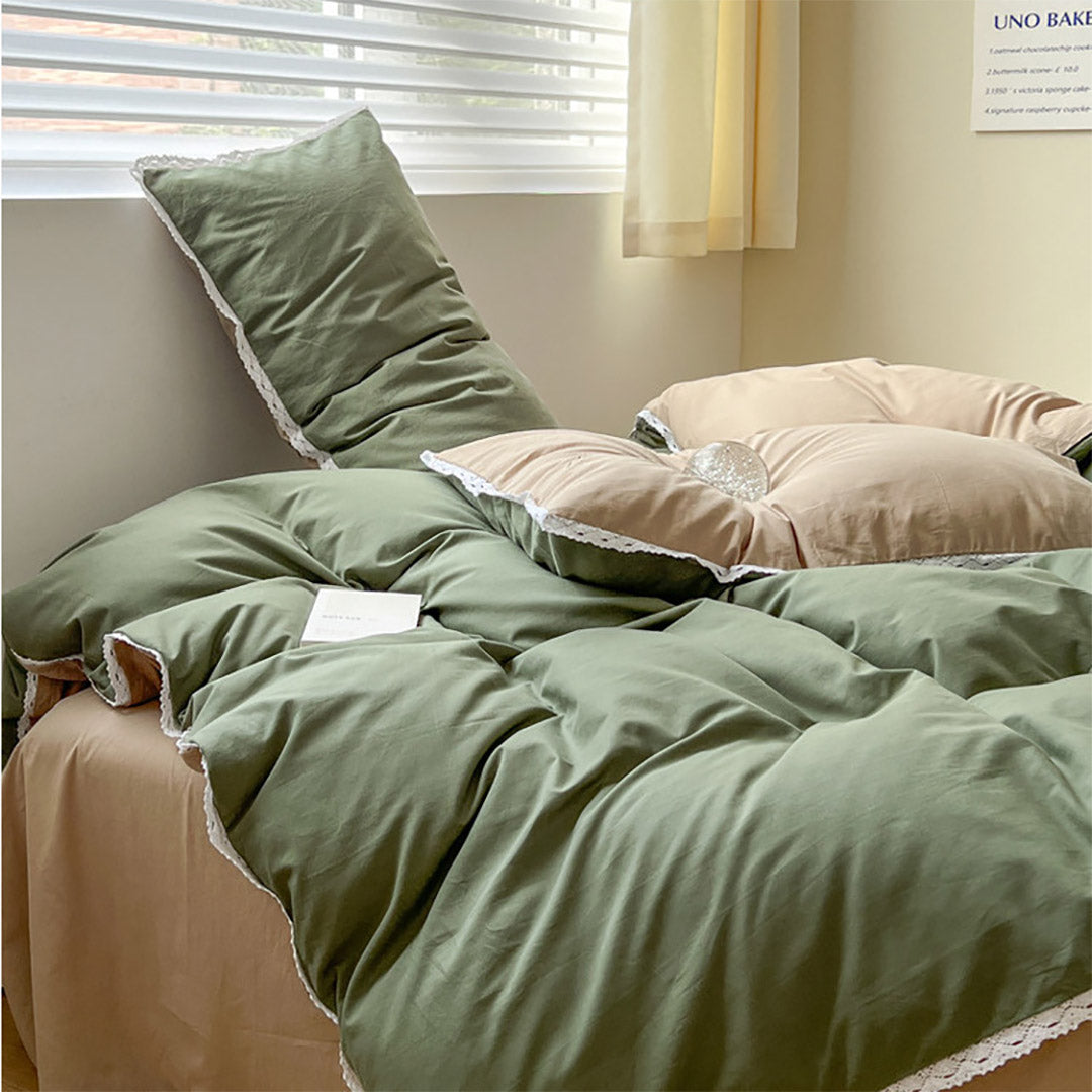 Ensemble de literie en dentelle Floroux