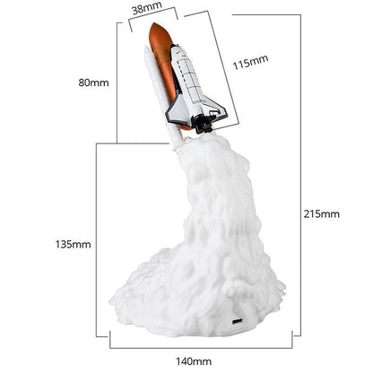 Floroux Floroux avec fusée au décollage