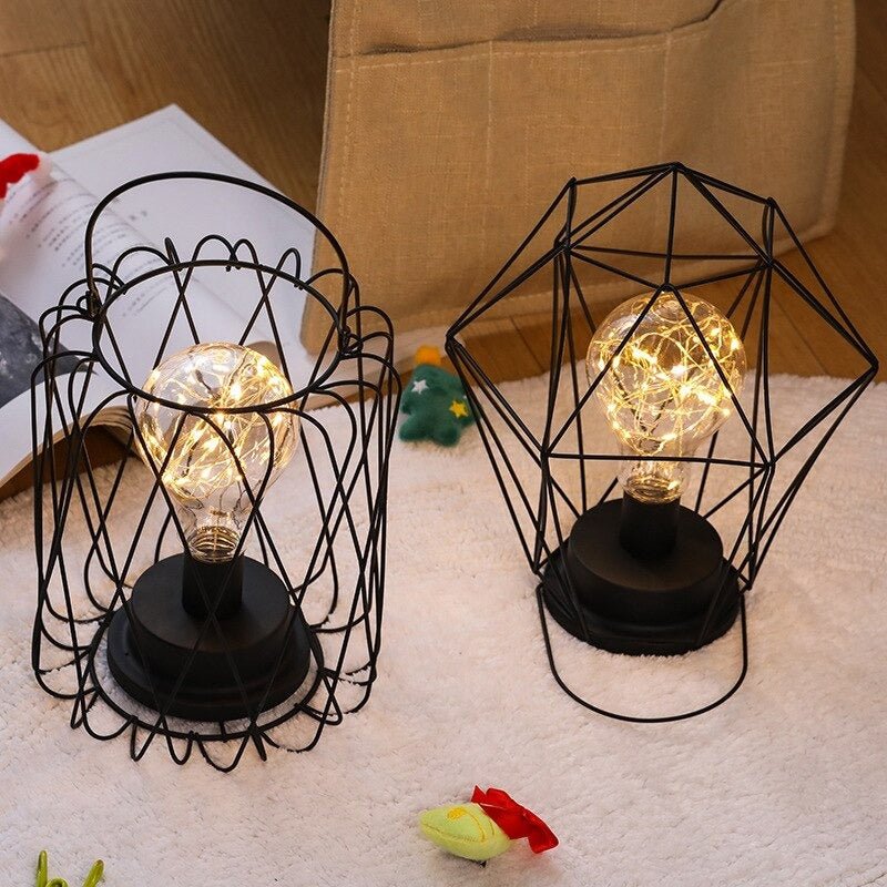 Lampe de nuit industrielle avec batteries