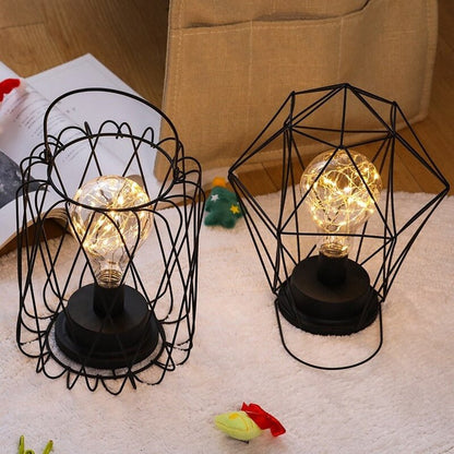 Lampe de nuit industrielle avec batteries