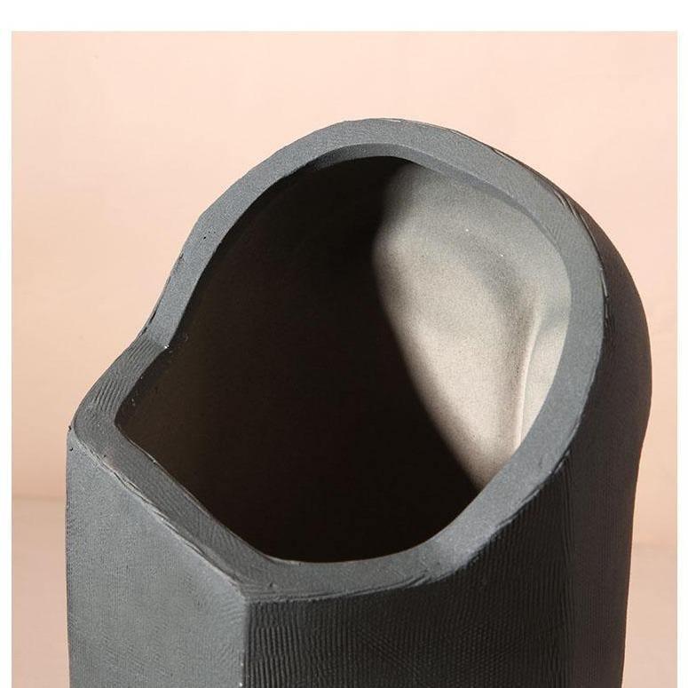 Floroux Abstract Face Vase | Sculptural Design | Handcrafted Decorative Vase | Modern Home Accessory