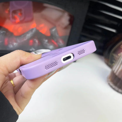 Coque en maille respirante dissipant la chaleur MagSafe pour iPhone 16 15 14 13 12 11 Pro XS Max Plus couvercle magnétique sans fil mat