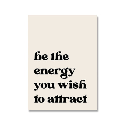 Affiche sur le thème "loi de l'attraction"