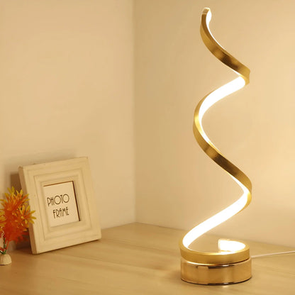 Lampe de bureau LED Spiral Glow élégante – Économe en énergie, durable et design respectueux des yeux