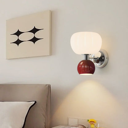 Appliques murales LED Floroux Crème