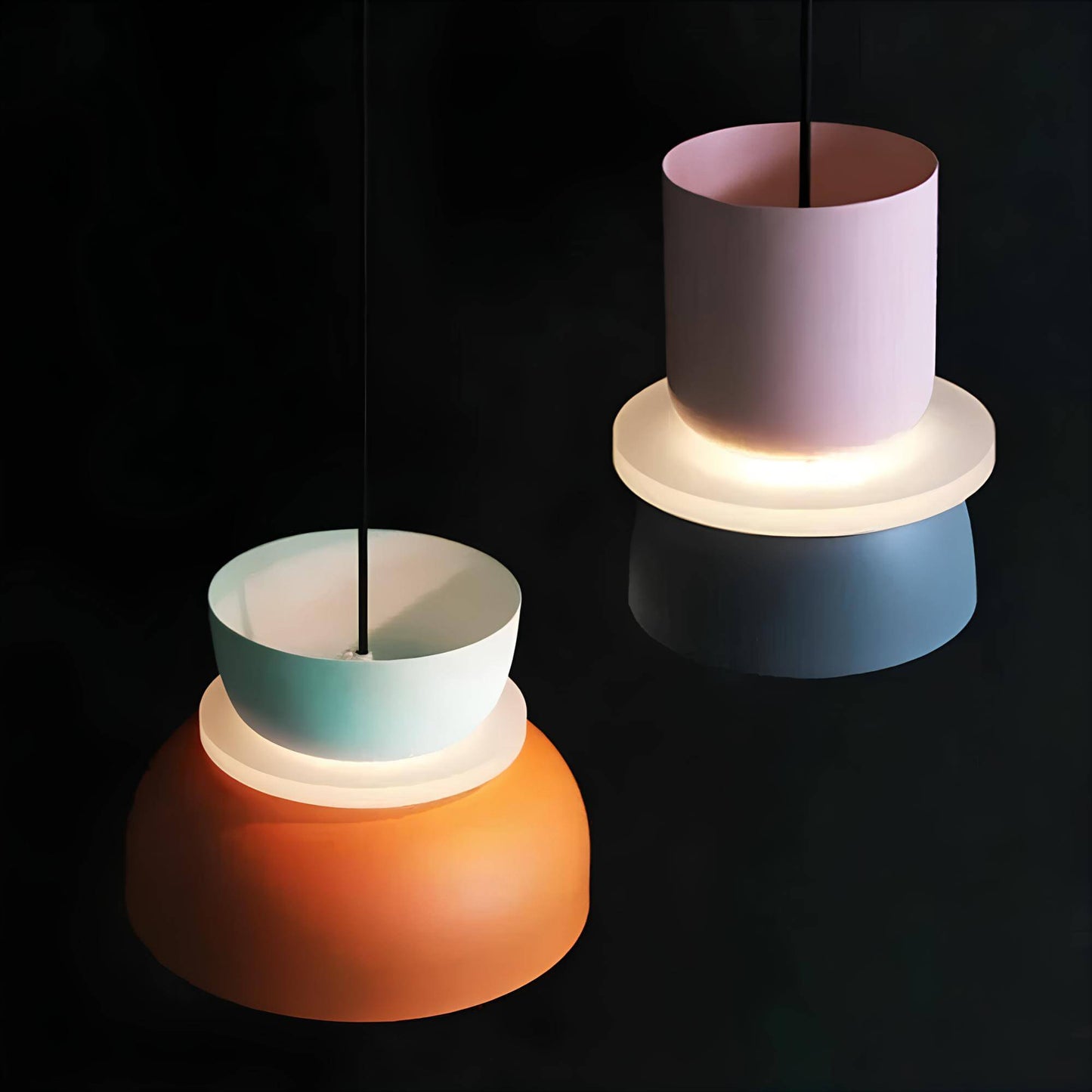 Floroux - Lampes de plafond de style macaron scandinave