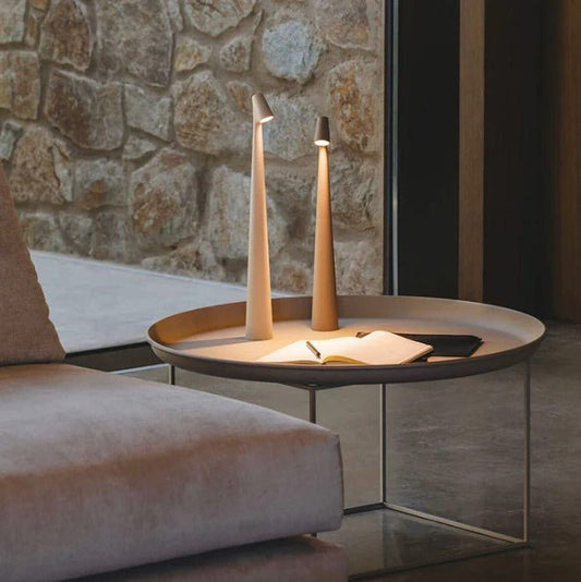 Lampe d'ambiance en design nordique minimaliste | Sans fil | LED | Lampe de lecture | Lampe de table