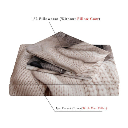 Ensemble de Housse de Couette Luxe Vintage – Respirant & Hypoallergénique