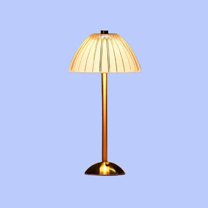 Floroux – Lampe de table sans fil en cristal mince avec LED chaude