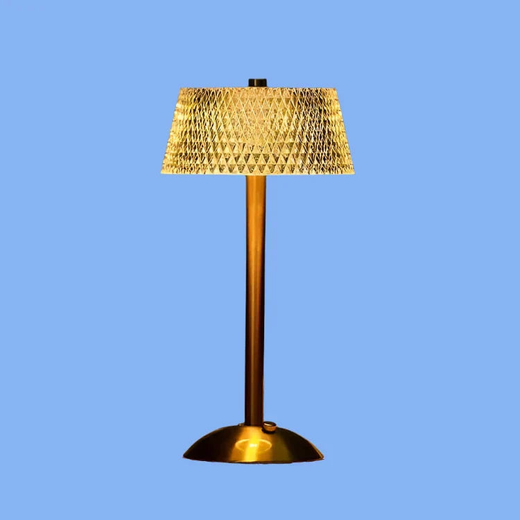 Floroux – Lampe de table sans fil en cristal mince avec LED chaude