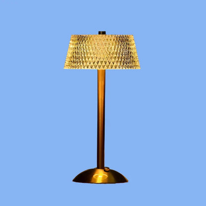 Floroux – Lampe de table sans fil en cristal mince avec LED chaude