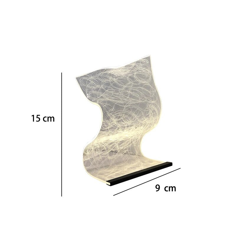 Floroux Acrylique - Lampe de table LED en acrylique