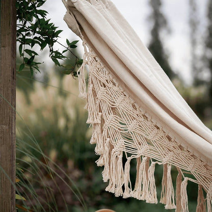 Floroux Hamac en Macramé | Style Boho | Fait main | Parfait pour le jardin et la terrasse