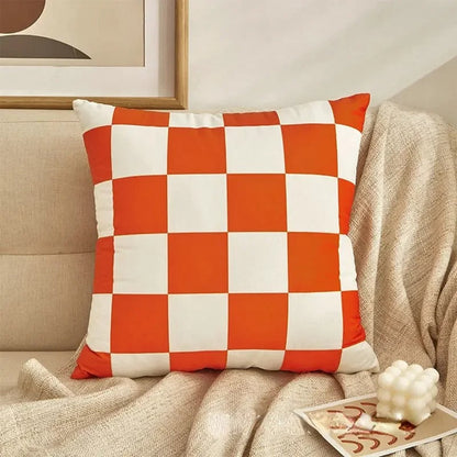 Coussin à carreaux élégant – Must-Have tendance pour un intérieur de luxe