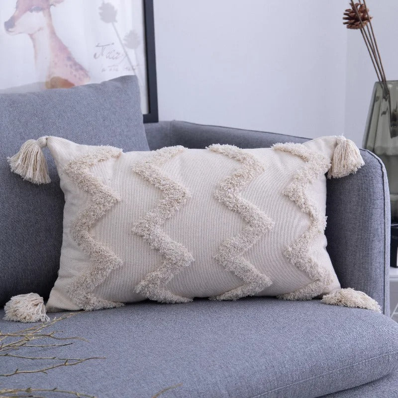Coussin Bohème à Franges - Flair Marocain pour Votre Intérieur