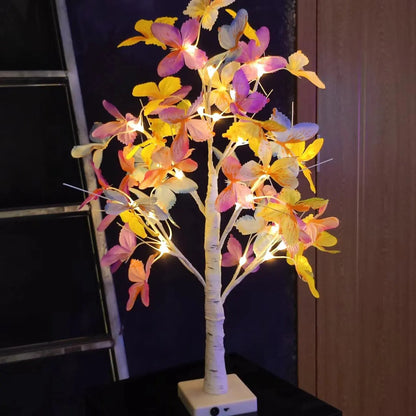 Floroux | Lampe en bois LED fleurissante