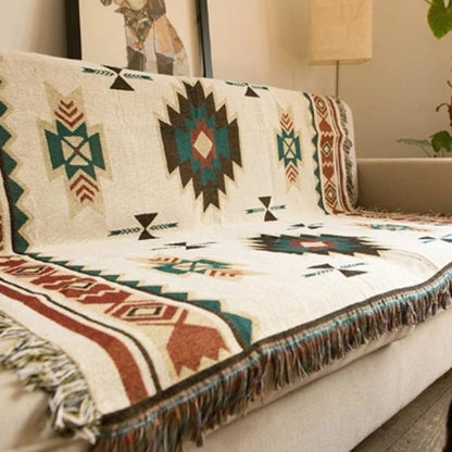 Floroux Cover with tribal style | Bohemian design | For indoor and outdoor use | Soft and versatile