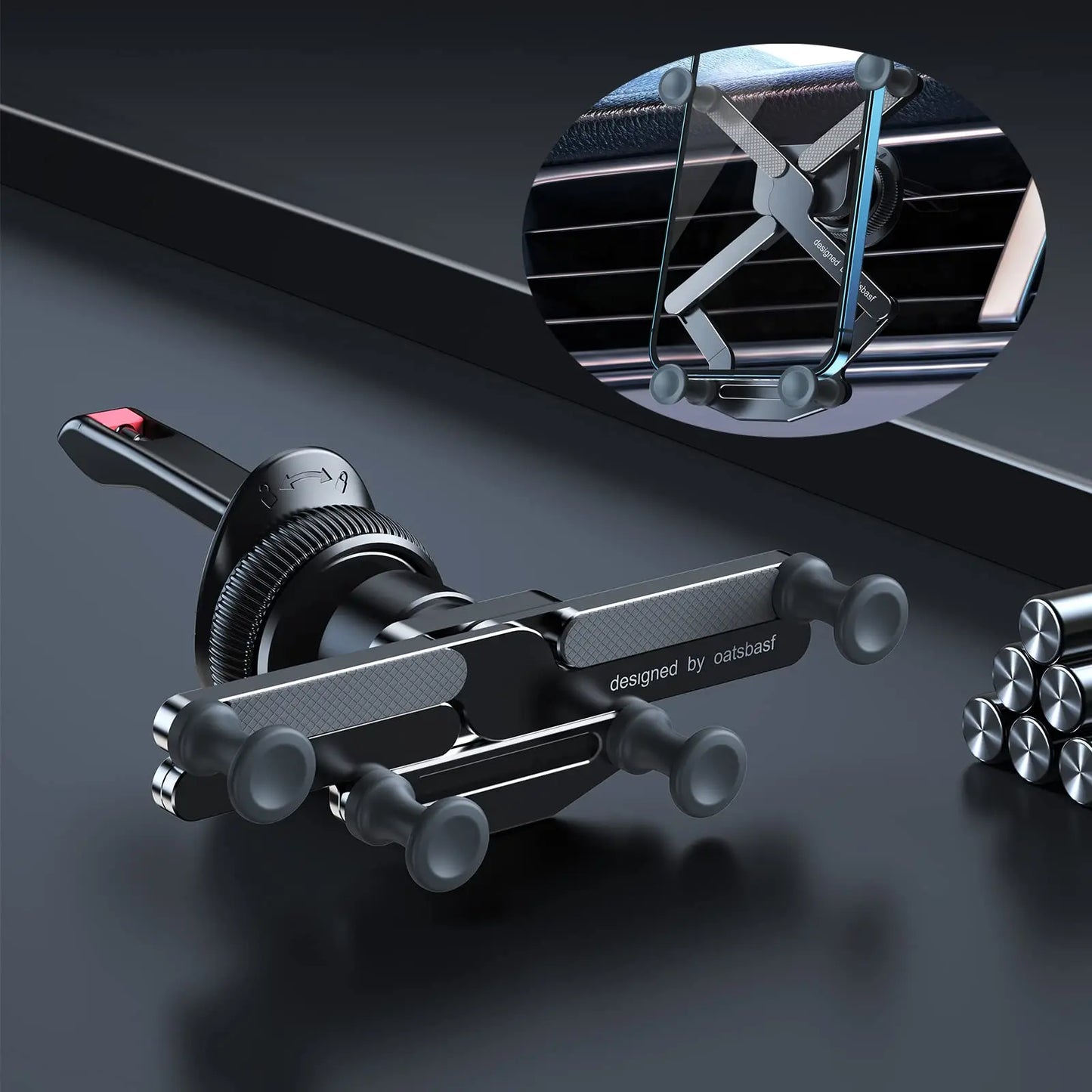 Brona Holder - Support de téléphone ajustable à 360° pour voiture