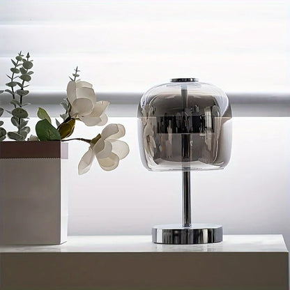 LumièreNord - Lampe de Table Décorative en Verre au Design Épuré