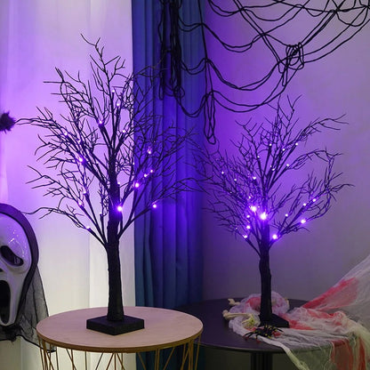 Floroux Arbre Lumière - Arbre Citrouille LED d'Halloween pour une Ambiance Automnale Conviviale