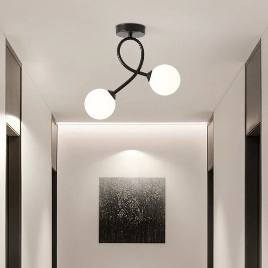 ÉclatVerre - Lampe de Plafond Moderne en Verre