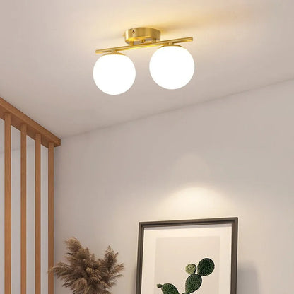 LumièreNordique - Plafonnier LED en Verre Élégant