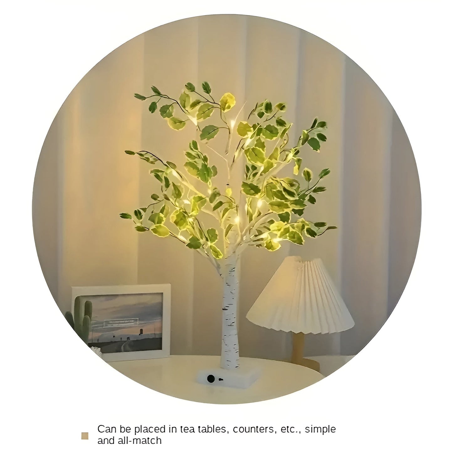 Magique BrightTree Lampe de Table – Design d'Arbre Élégant avec Éclairage LED Chaud