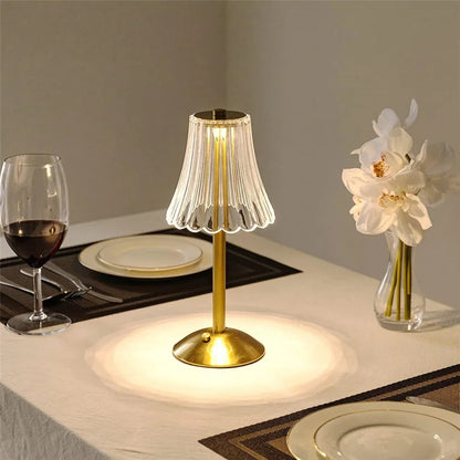 Floroux – Lampe de bureau élégante rechargeable et dimmable pour une ambiance conviviale